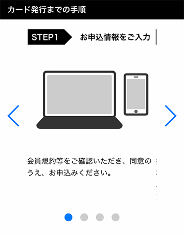 カード発行までの手順